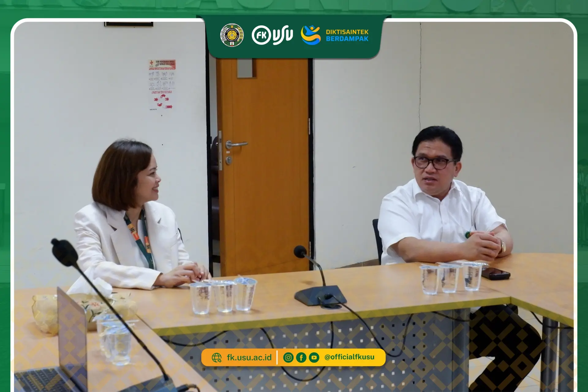 Silaturahmi Dekanat FK USU ke RS Pendidikan Prof. CPL USU Perkuat Kolaborasi Institusi